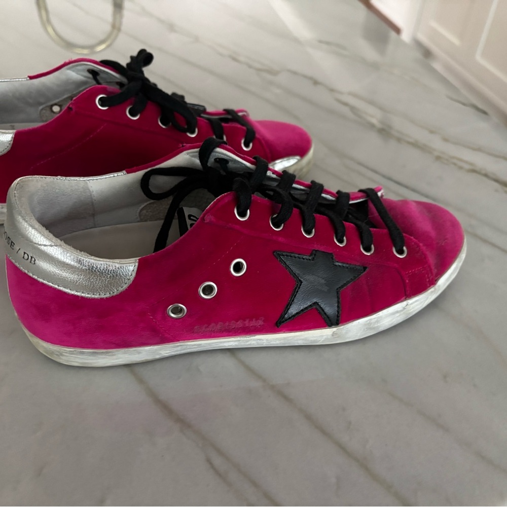 Golden Goose Fuchsia and Metallic Women's Sneakers